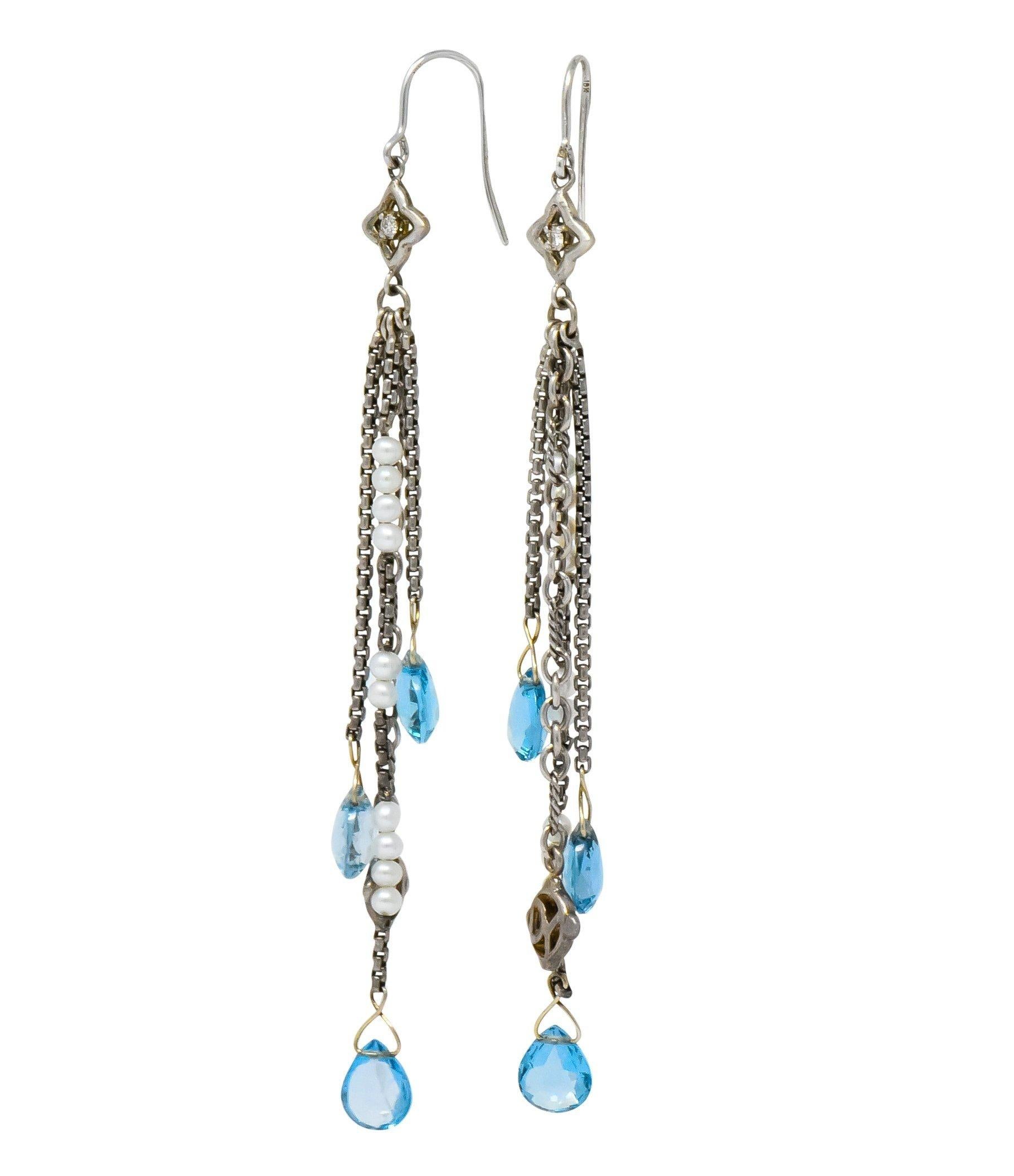 david yurman blue earrings