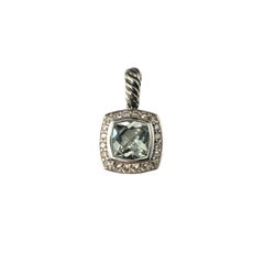 David Yurman Blauer Topas & Diamant Petite Albion-Anhänger #16844