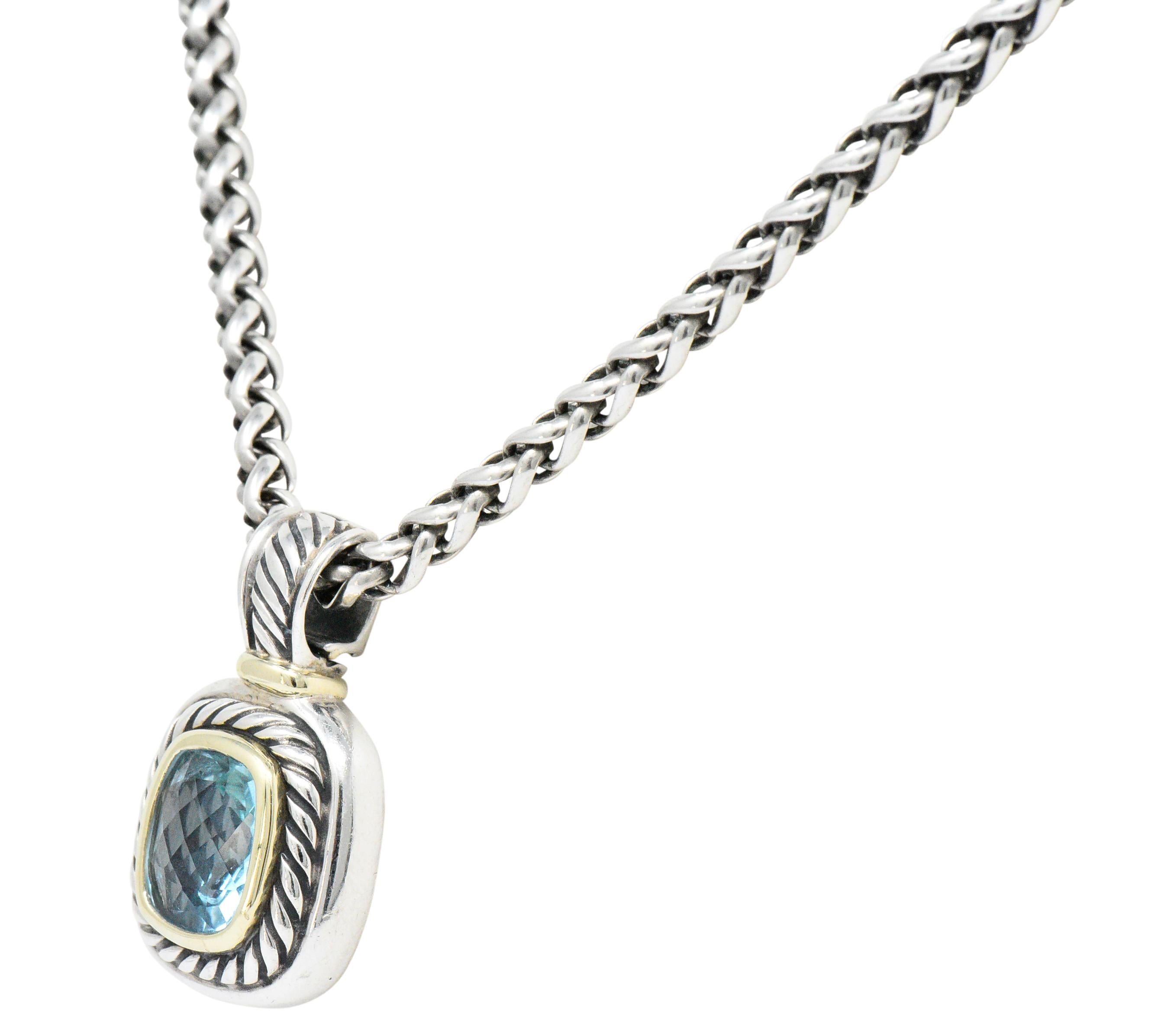david yurman blue topaz pendant