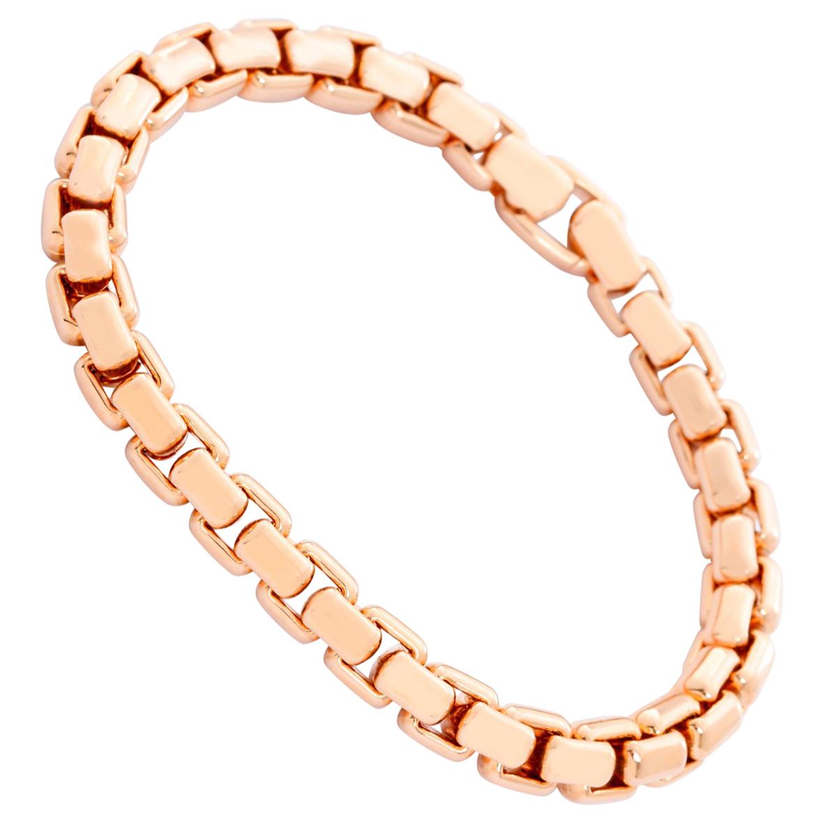 David Yurman Box Chain 18 Karat Rose Gold Bracelet