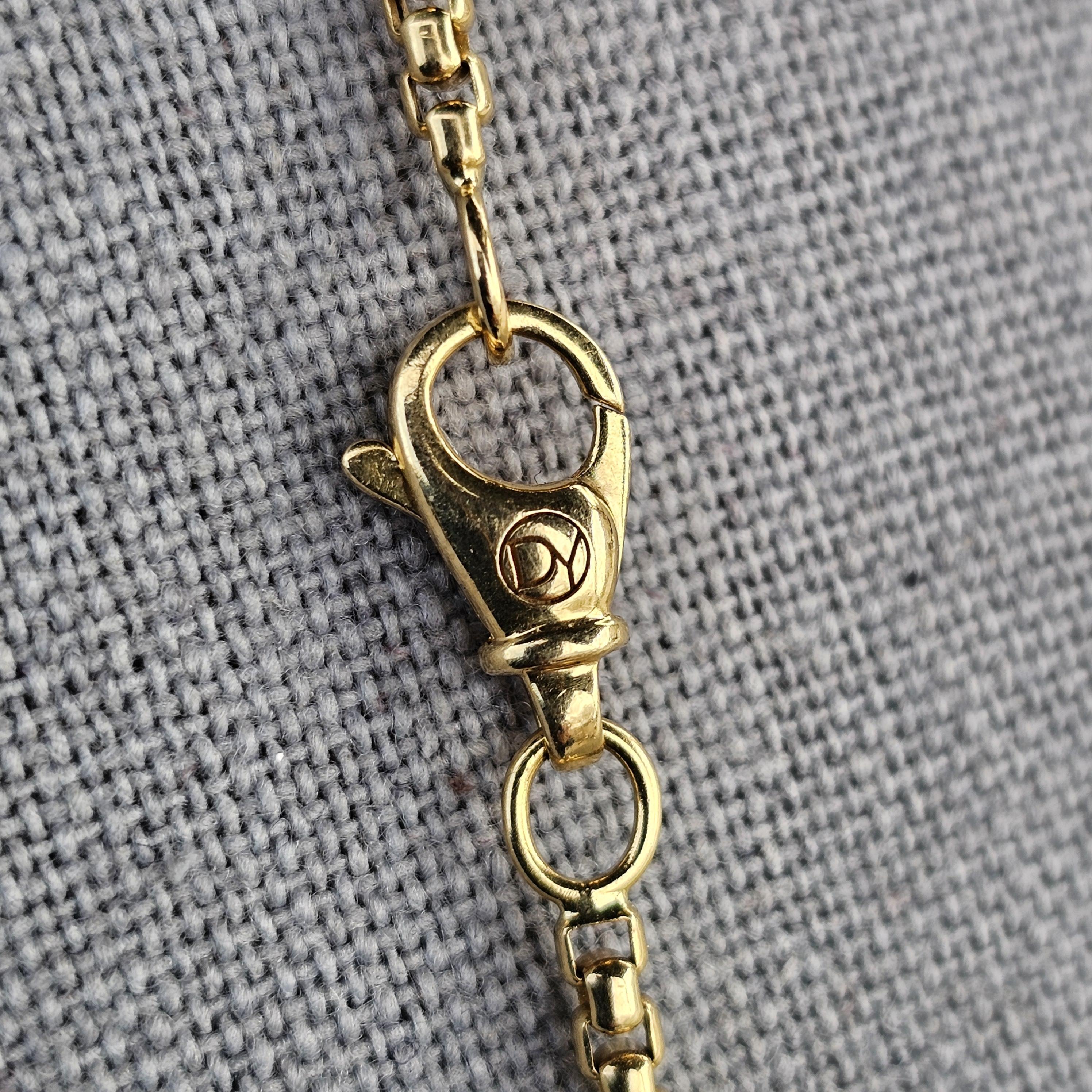 David Yurman Box Chain Necklace 18k Yellow Gold 20