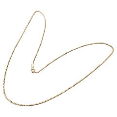 David Yurman Box Chain Necklace 18k Yellow Gold 22" 1.7mm Wide 1625 retail