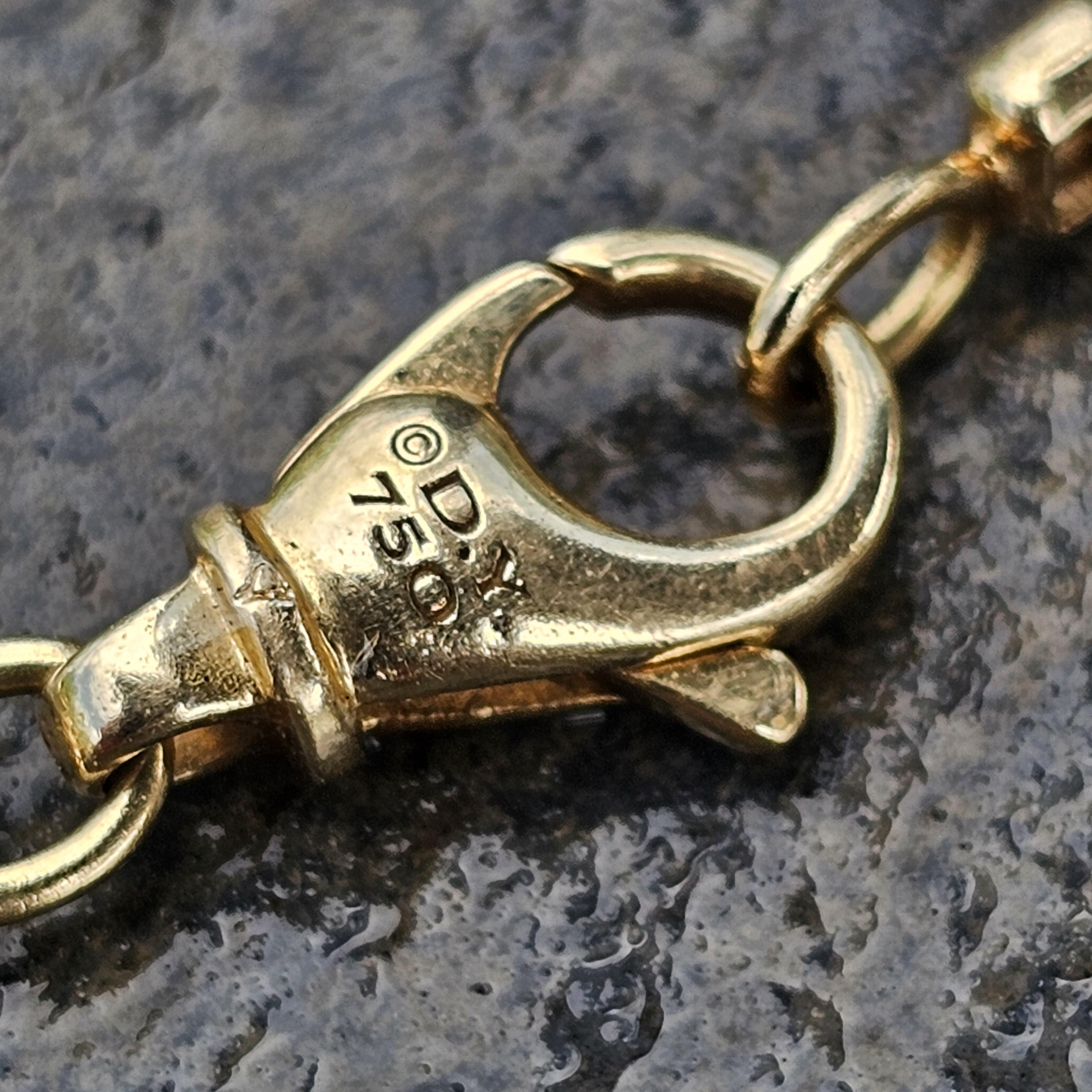 David Yurman Collana a catena a scatola in oro giallo 18k 24