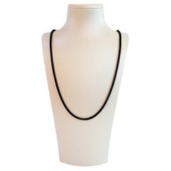 David Yurman Box Chain Necklace Acier inoxydable avec revêtement PVD noir, 2,7 mm