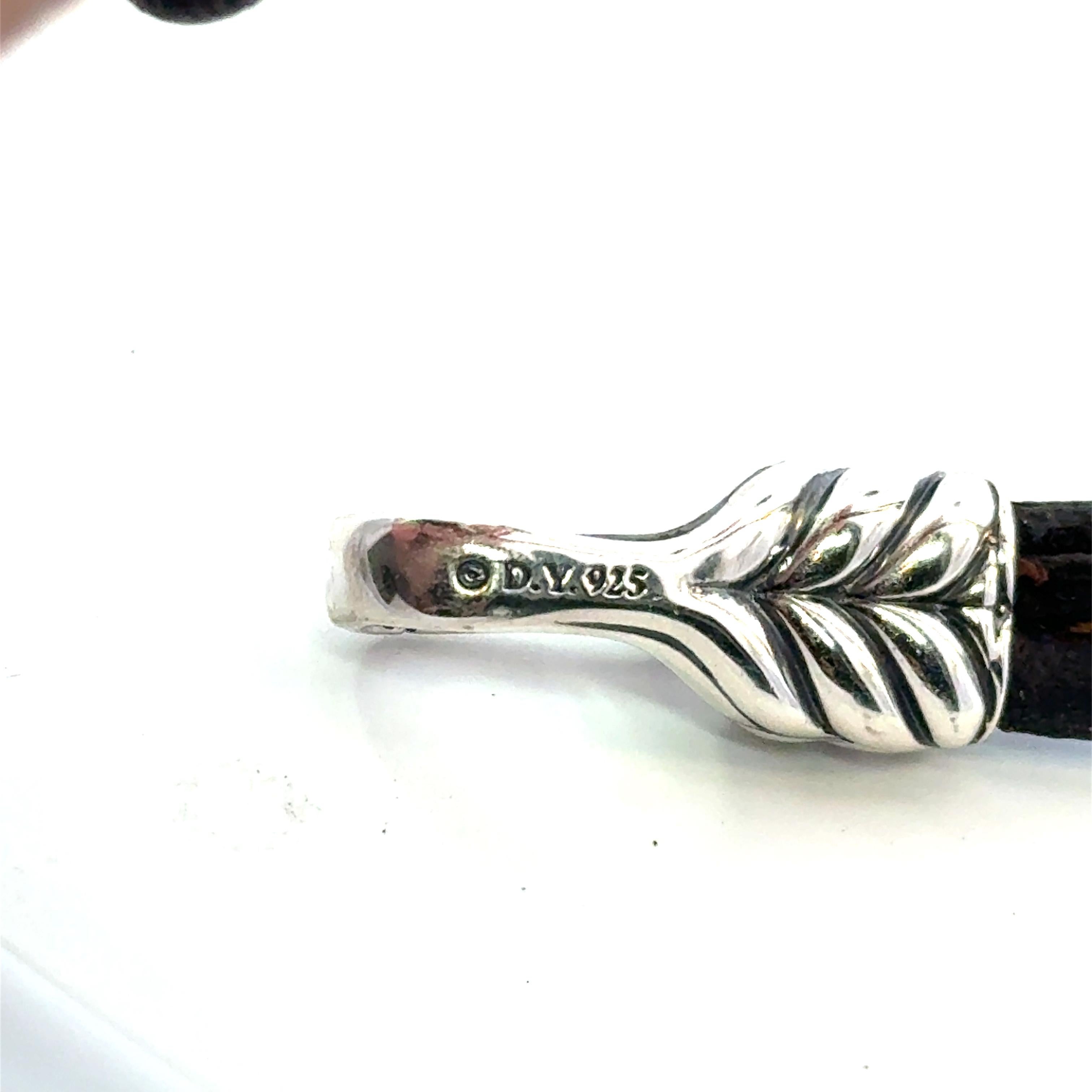 David Yurman Brown Leather Bracelet 9