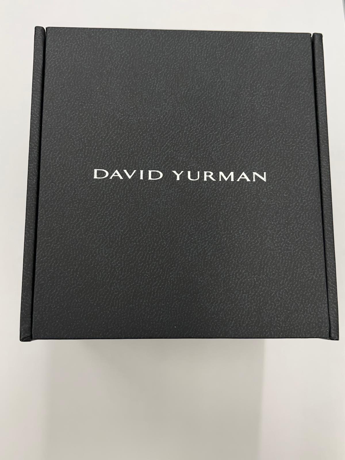 David Yurman Cable Bangle, 14ct Yellow Gold and Silver For Sale 3