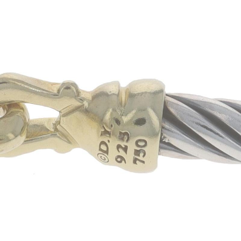 Women's David Yurman Cable Buckle 3mm Hook Bangle Bracelet 6 1/4