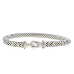 David Yurman Cable Buckle Bracelet with Diamond