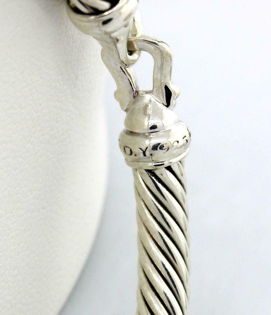 Artisan David Yurman Cable Buckle Bracelet with Diamond For Sale