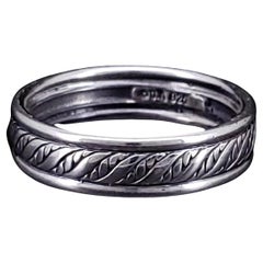 David Yurman Cable Classic Band Ring in Sterling Silver 5.6mm