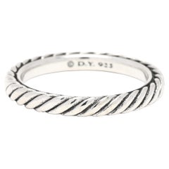 Vintage David Yurman Cable Classics Stackable Band, Sterling Silver, Ring