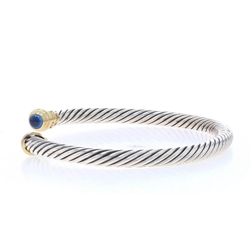 David Yurman Cable Classics 4mm Saphir-Manschettenarmband 6