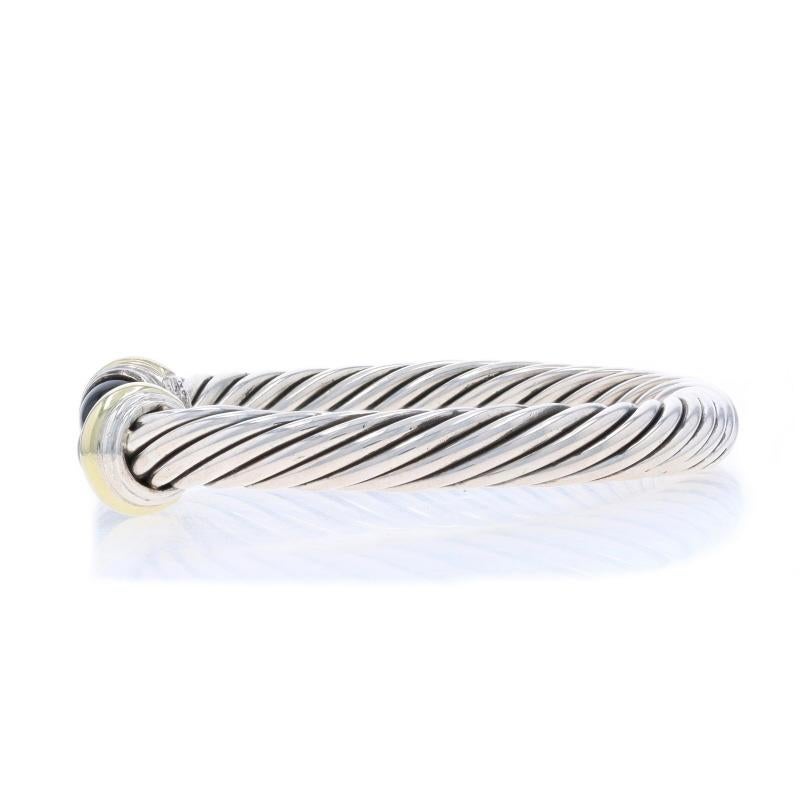 David Yurman Cable Classics 7mm Onyx Cuff Bracelet 6 1/2