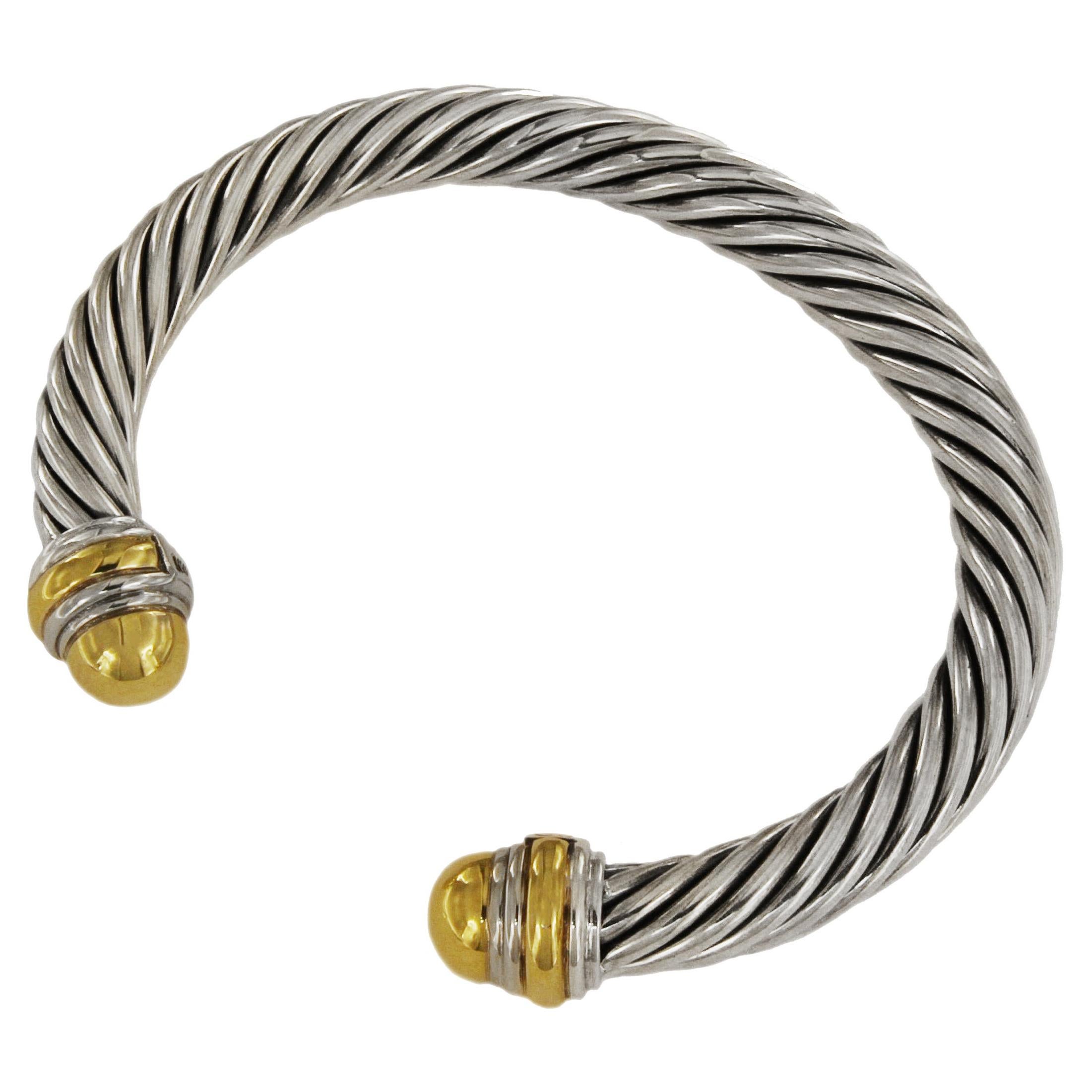 David Yurman Cable Classics Bracelet with 14k Gold