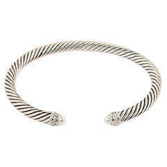 Used David Yurman Cable Classics Bracelet with Pearls & Diamonds