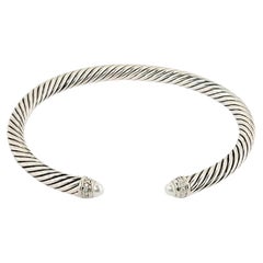 David Yurman Cable Classics Bracelet with Pearls & Diamonds