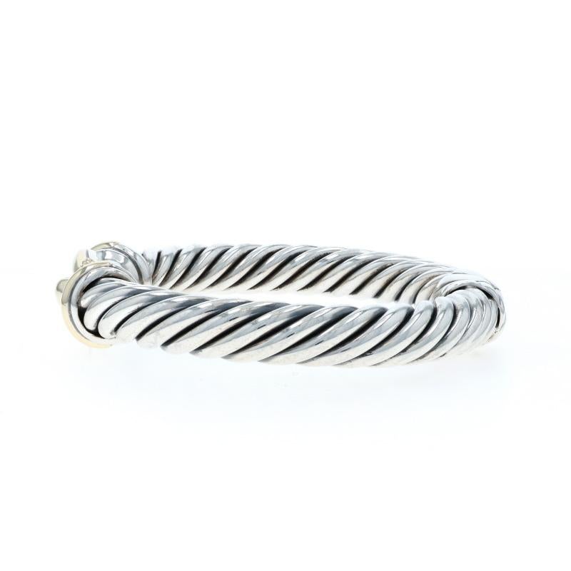 David Yurman Cable Classics Buckle Bangle Bracelet 6 3/4