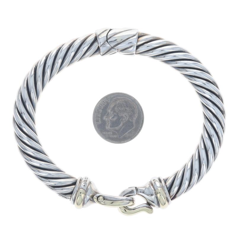David Yurman Cable Classics Buckle Bangle Bracelet 6 3/4
