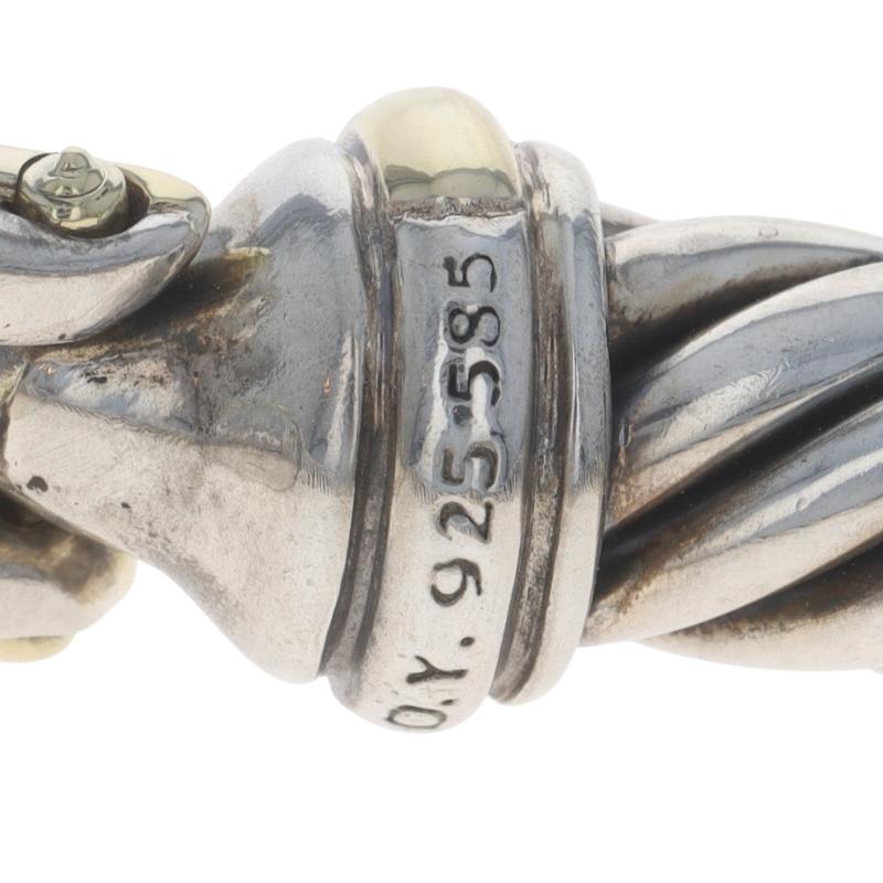 David Yurman Cable Classics Buckle Bangle Bracelet 6 3/4