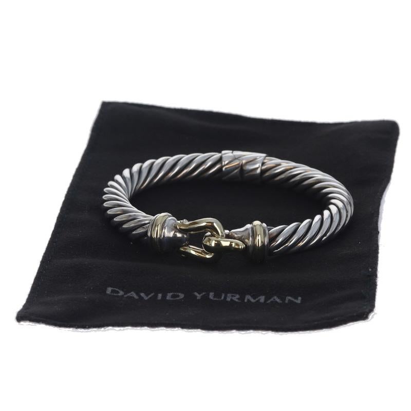 David Yurman Cable Classics Buckle Bangle Bracelet 6 3/4
