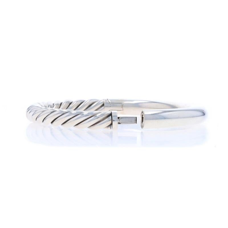 David Yurman Bracciale classico a cavi con cerniera 6 1/4
