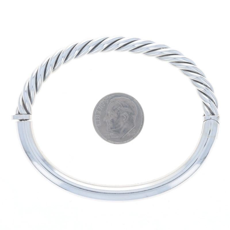 Donna David Yurman Bracciale classico a cavi con cerniera 6 1/4