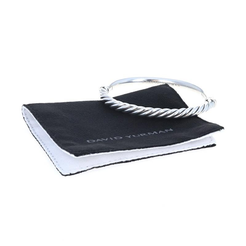 David Yurman Bracciale classico a cavi con cerniera 6 1/4
