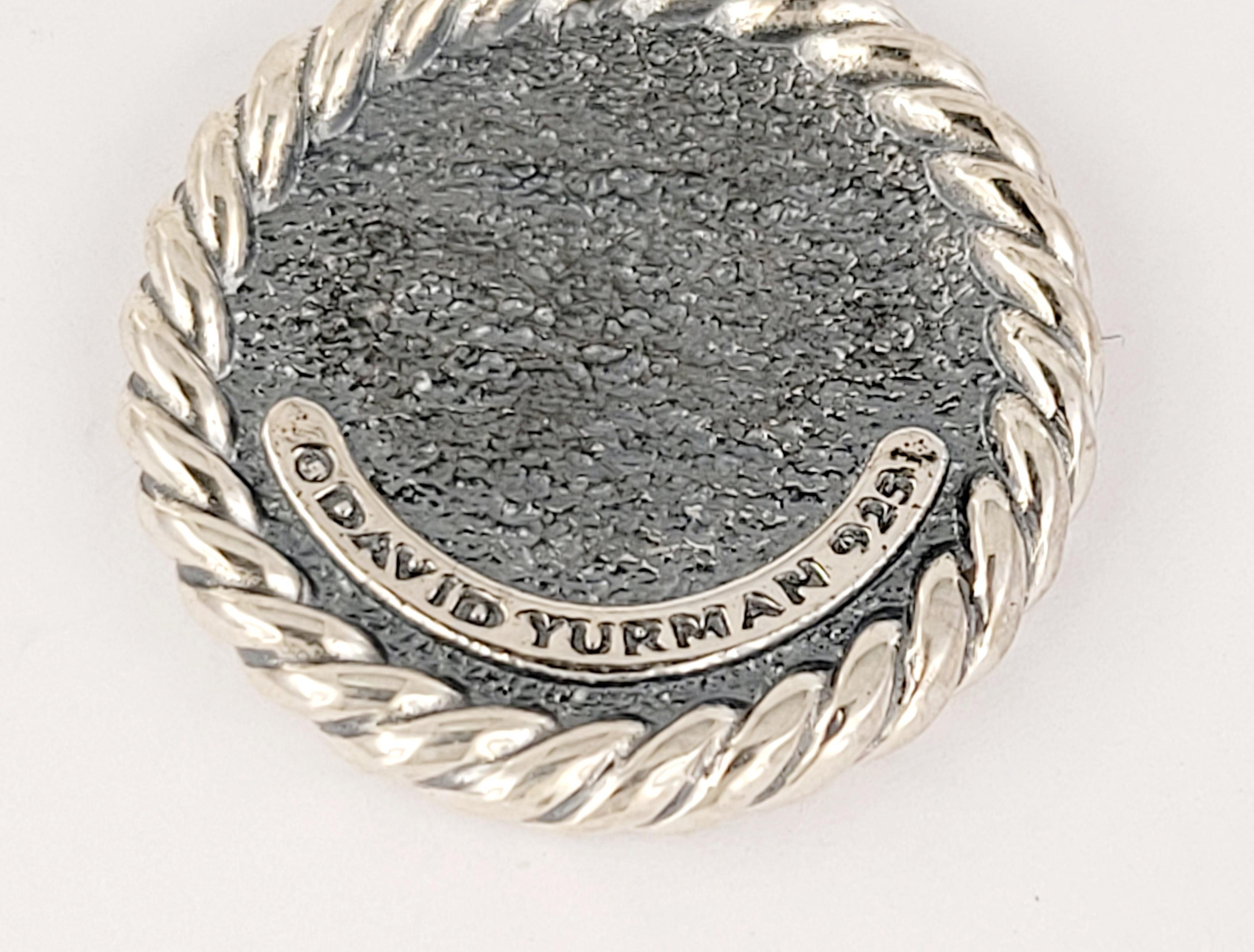 DAVID YURMAN Kabel-Sammlerstücke C Initial-Charmler-Anhänger aus Sterlingsilber 1