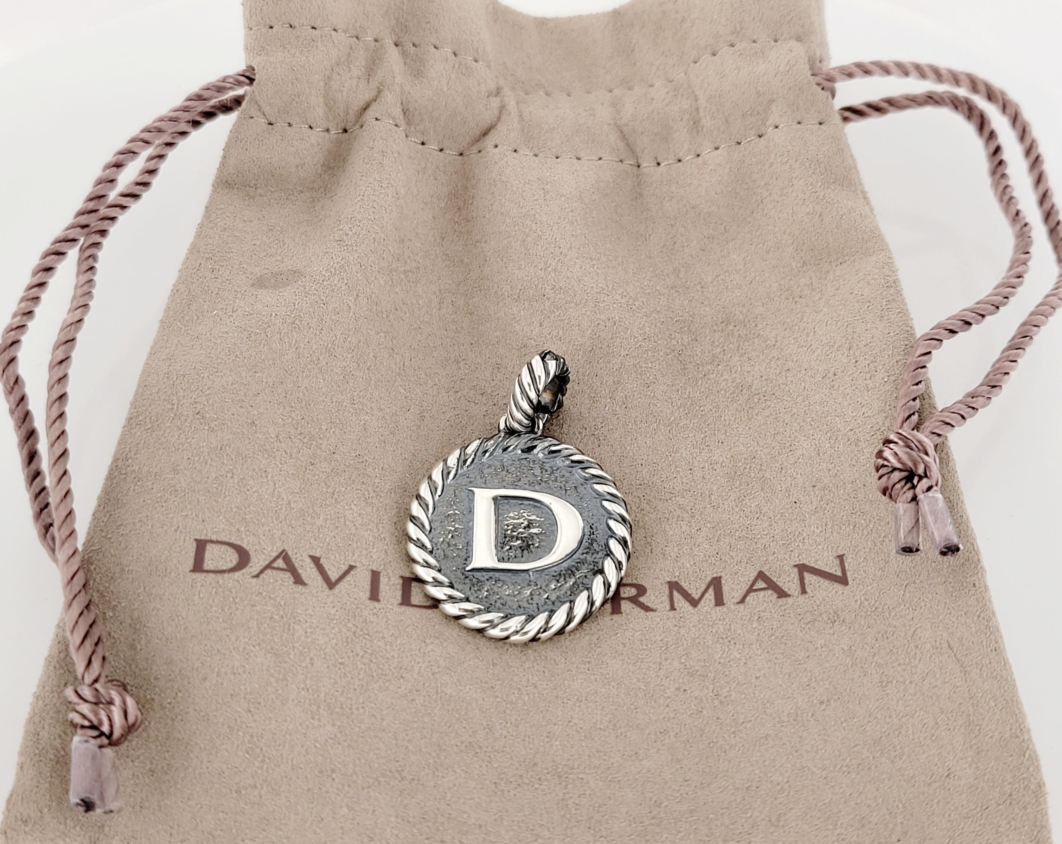 david yurman initial pendant