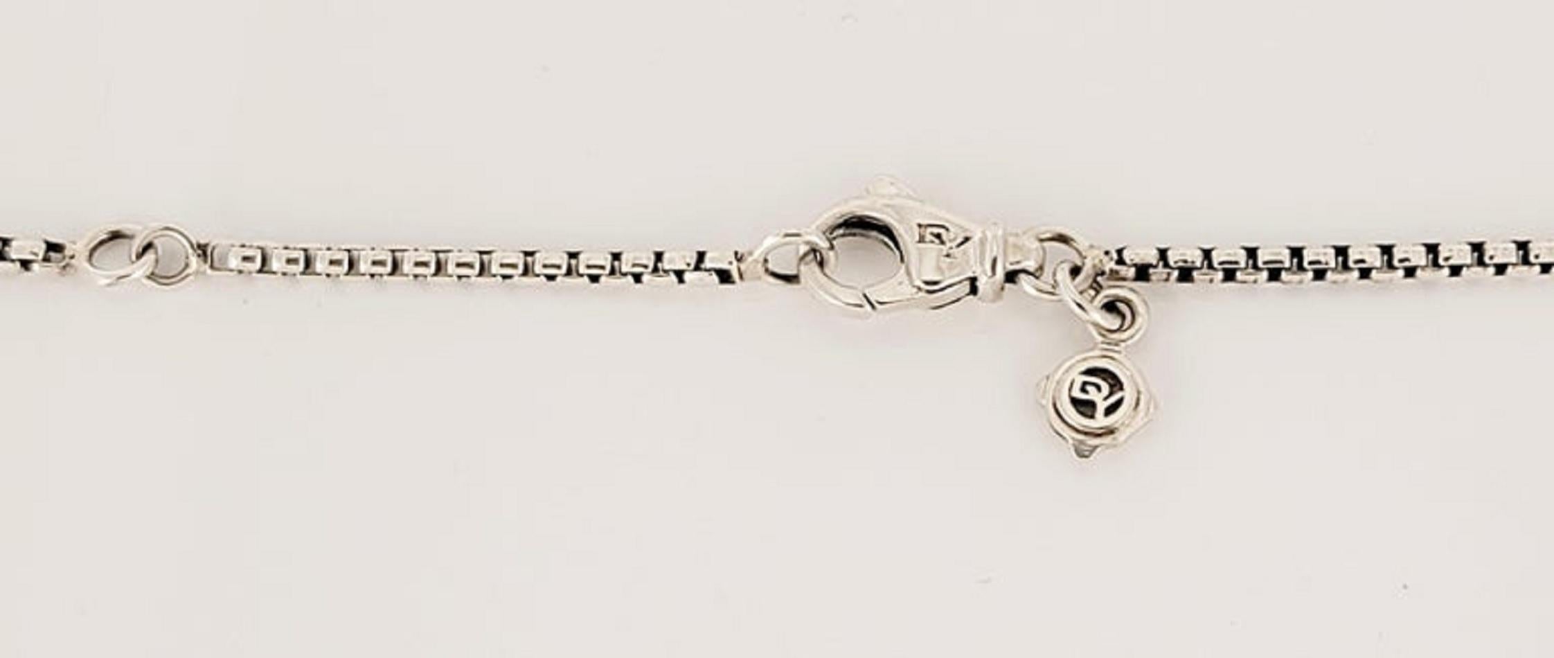 David Yurman Cable Collectibles F Initial Charm Enhancer Ciondolo in argento sterling in vendita 4