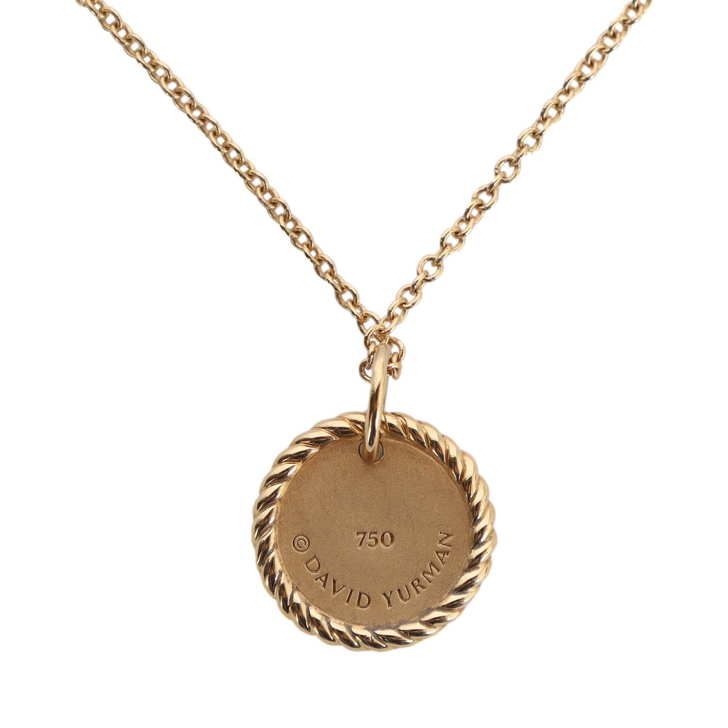 David Yurman Collana con piastre pavé da collezione in cavo, oro in vendita 3