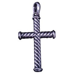 David Yurman Cable Cross Pendant Sterling Silver