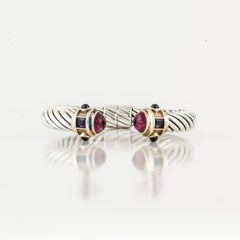 David Yurman Cable Cuff Bracelet with Gemstones