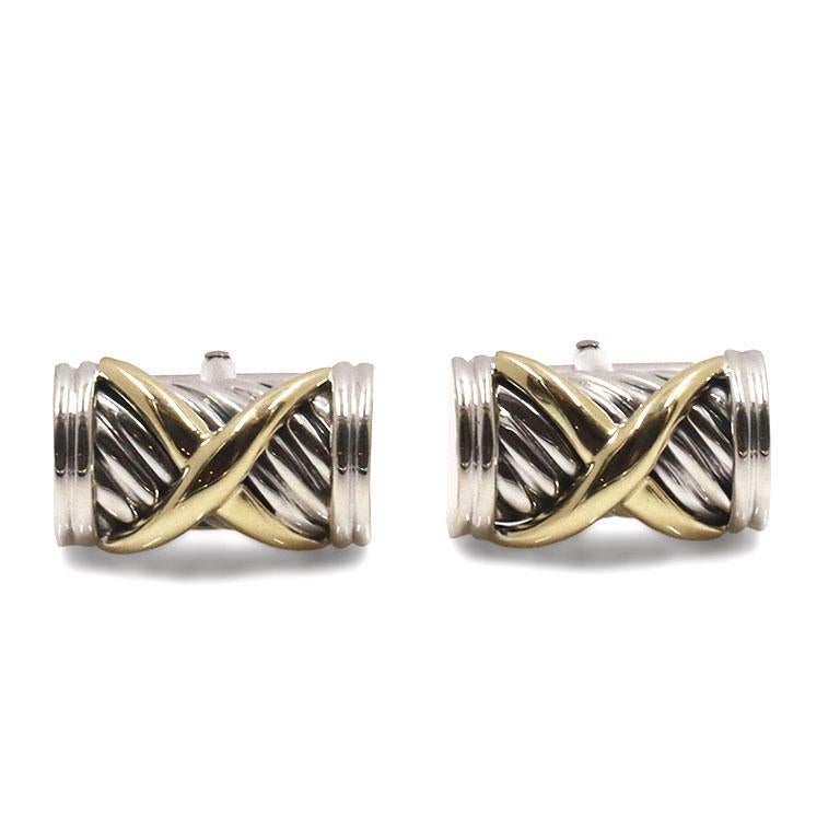 David Yurman Cable Cufflinks at 1stDibs david yurman cufflinks