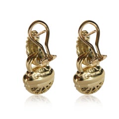 David Yurman: 0,64 Karat Gelbgold Kabel-Diamant-Eichel-Tropfen-Ohrring