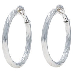 David Yurman Orecchini a cerchio con bordo a cavo - Argento 925 - Oro giallo 14k