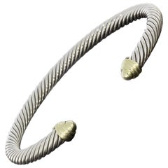 David Yurman Cable Mixed Metals Cuff Bracelets