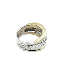 David Yurman Cable Ring 18ct Yellow Gold & Silver