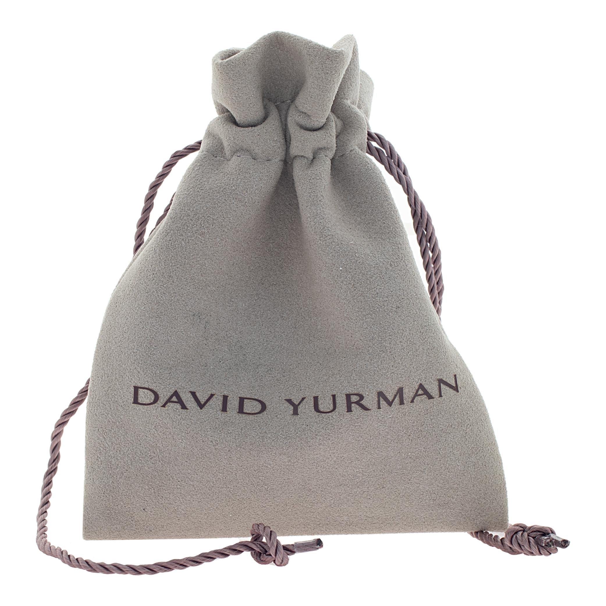 David Yurman Cable sterling silver bangle bracelet For Sale 1
