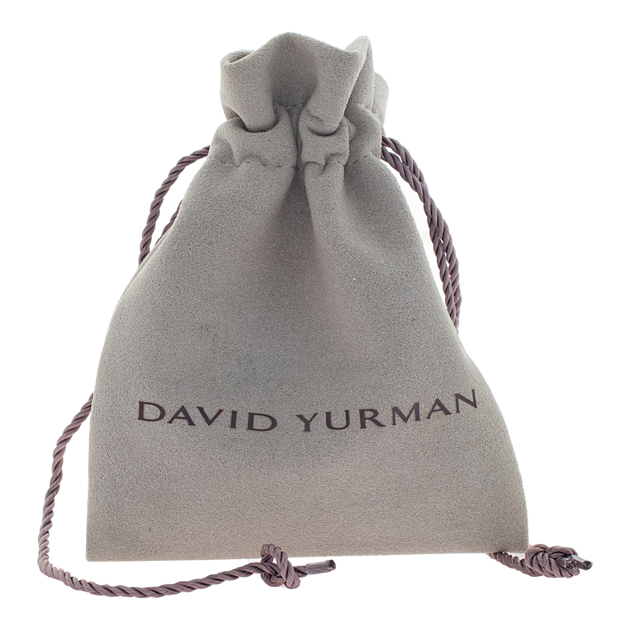David Yurman Bracciale bangle Cable in argento sterling in vendita 1