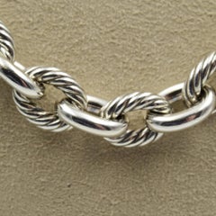 David Yurman Cable Wrap Chain with Pave Diamond Station