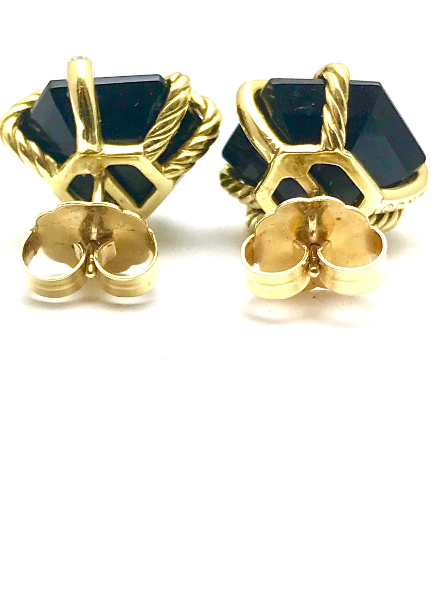 david yurman earrings black onyx