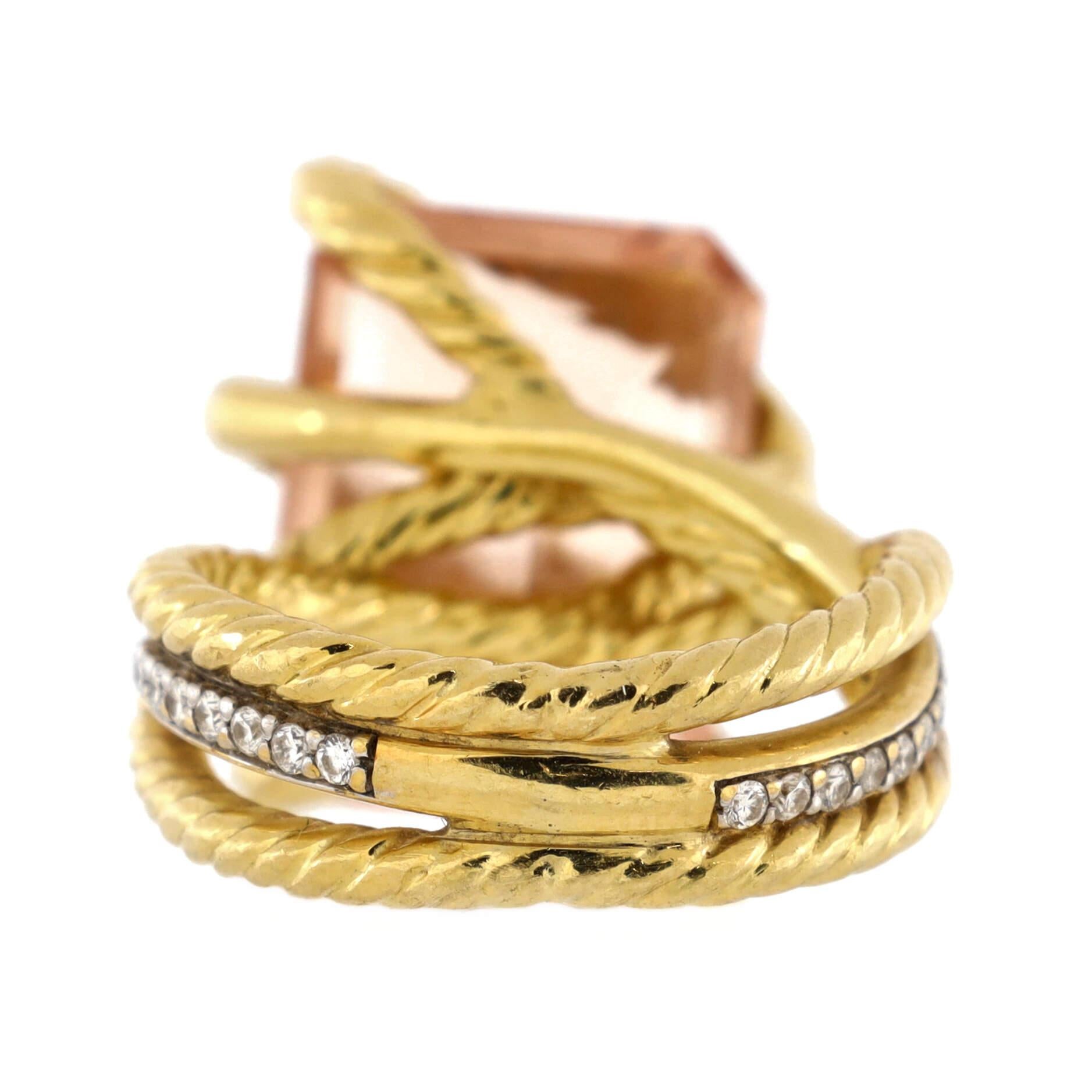 david yurman cable ring with diamonds