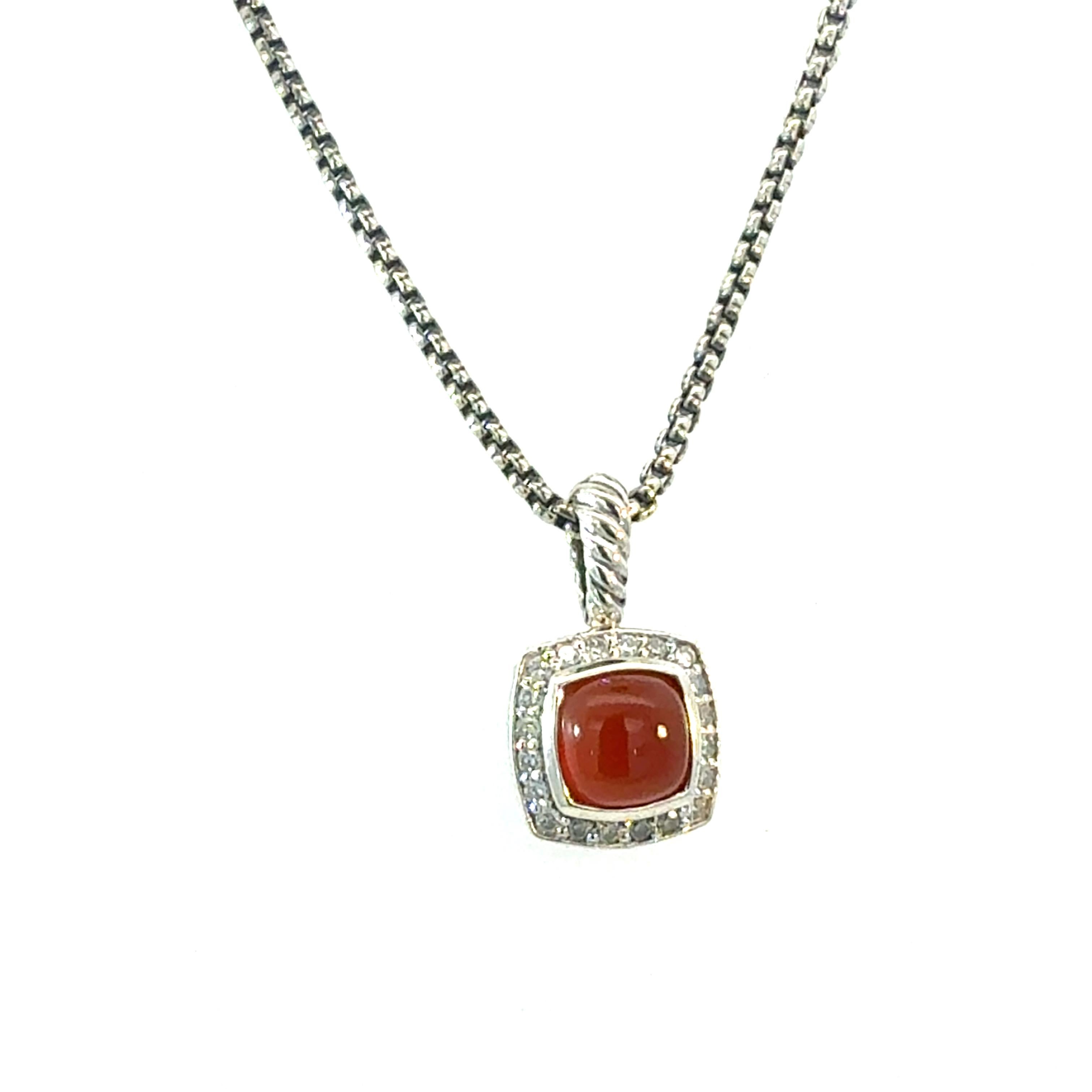 Donna David Yurman Collana a catena con diamanti di corniola 16