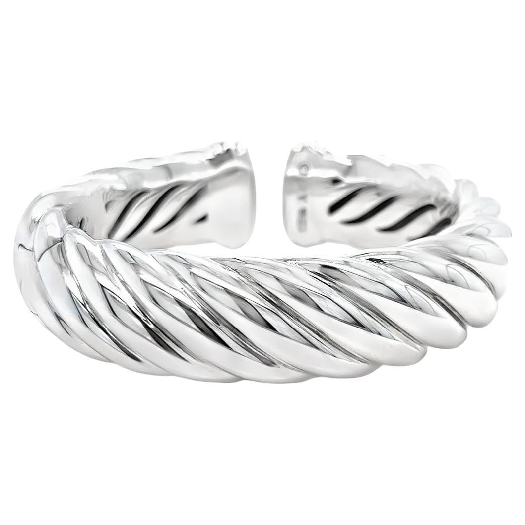 David Yurman Geschnitztes Kabel Manschettenarmband