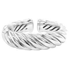 David Yurman Carved Cable Cuff Bracelet
