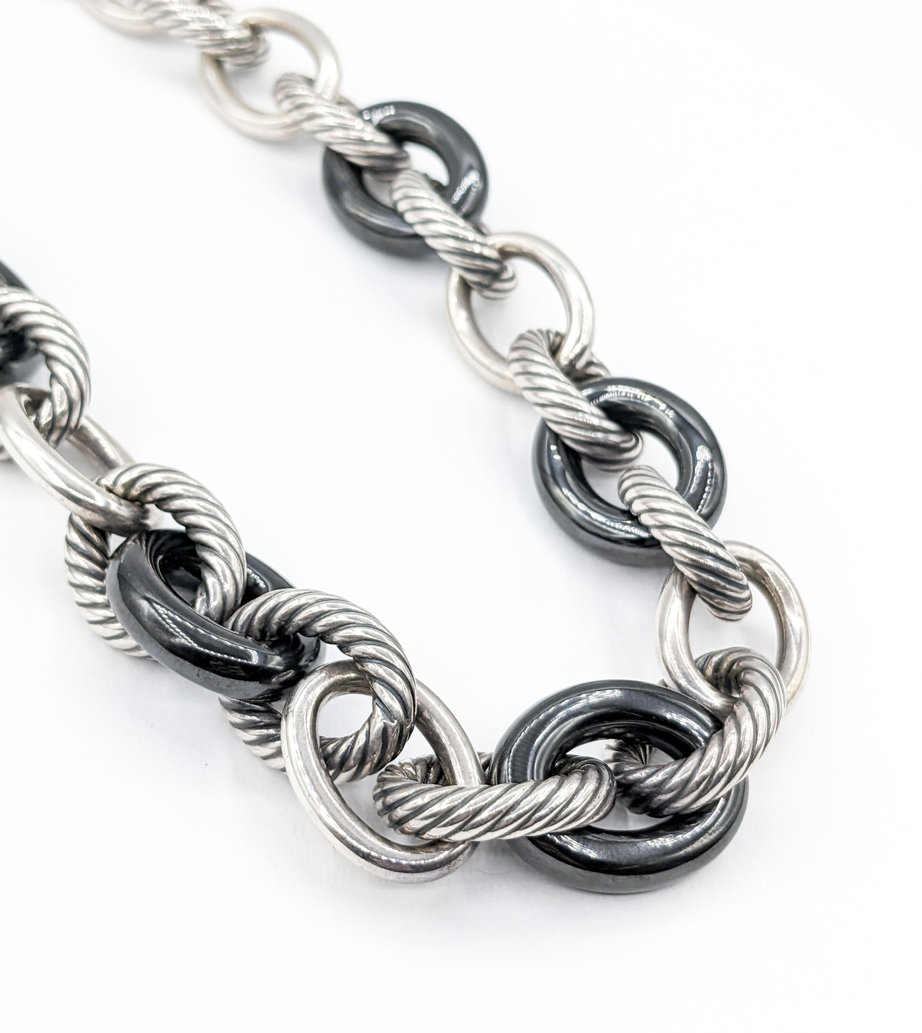 David Yurman Oval Chain Extra-Large Link Bracelet with Gold | Bloomingdale's