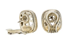 David Yurman Chalcedony .70 Carat Diamond Sterling Silver Earrings