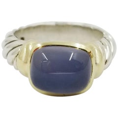 David Yurman Chalcedony Noblesse Two-Tone Ring