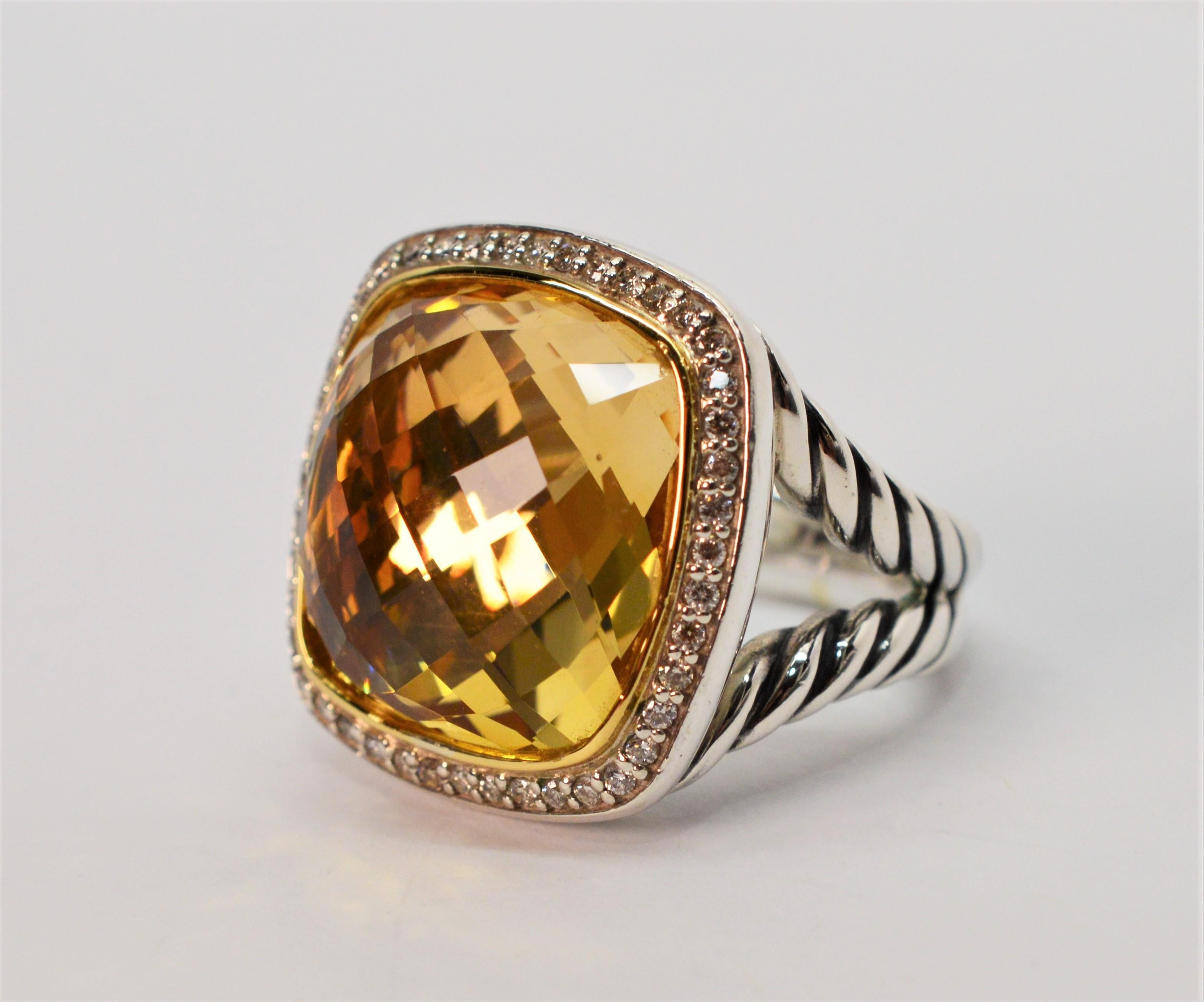 david yurman yellow stone ring